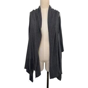 Zestt Organics Vest Wrap Scarf Shawl Cardigan Travel 100% Cotton Gray NWT